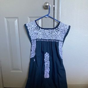 Mi Golondrina Flores Short Dress